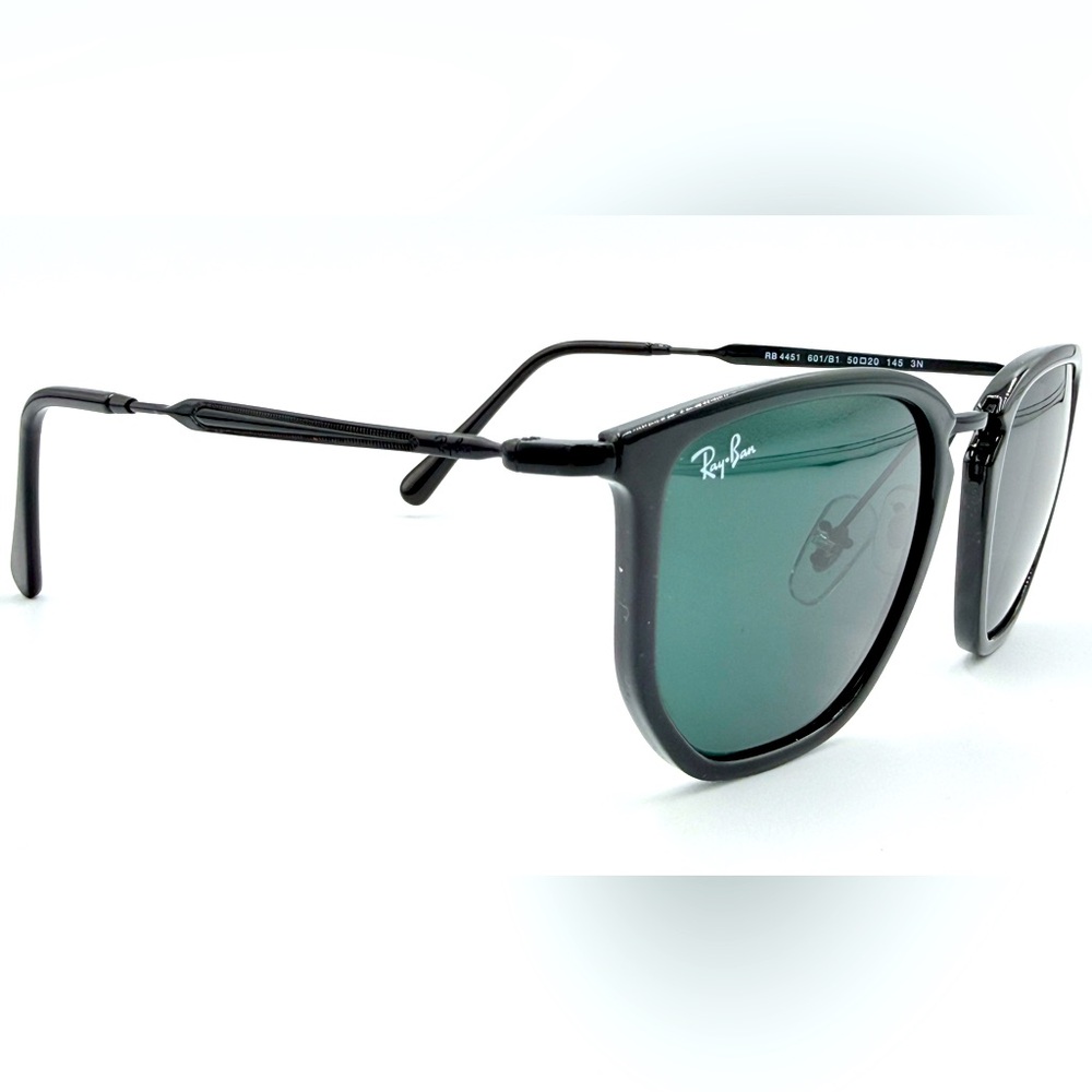 Ray-Ban Black Frame Green Lens Sunglasses - Picture 2 of 10